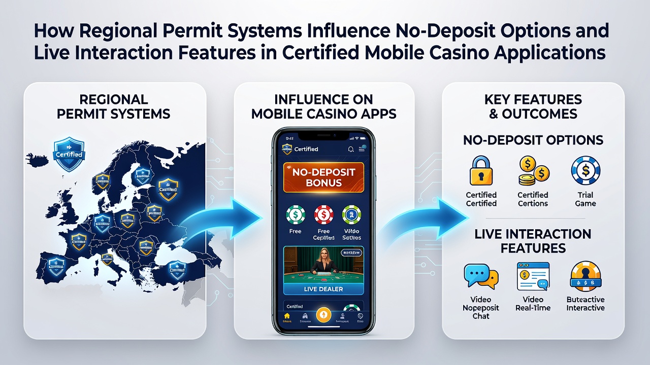 Regionale Genehmigungssysteme beeinflussen No-Deposit-Optionen und Live-Features in mobilen Casino-Apps